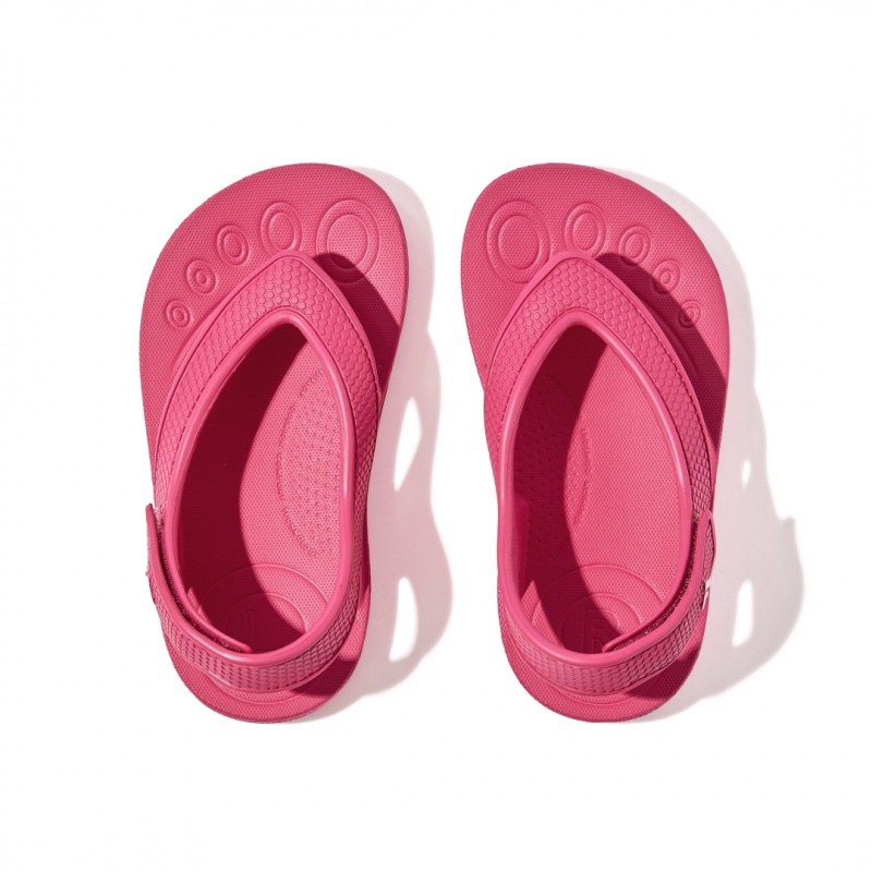 Fitflop Iqushion Eva Back Straps Kids'' Flip Flops Red | IE-ELCZ-72536