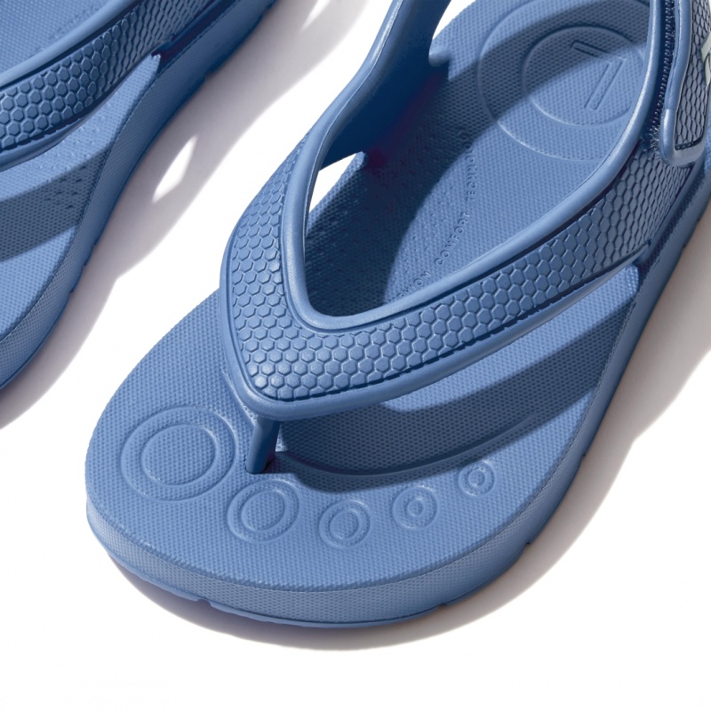 Fitflop Iqushion Eva Back Straps Kids'' Flip Flops Blue | IE-MVGU-40261