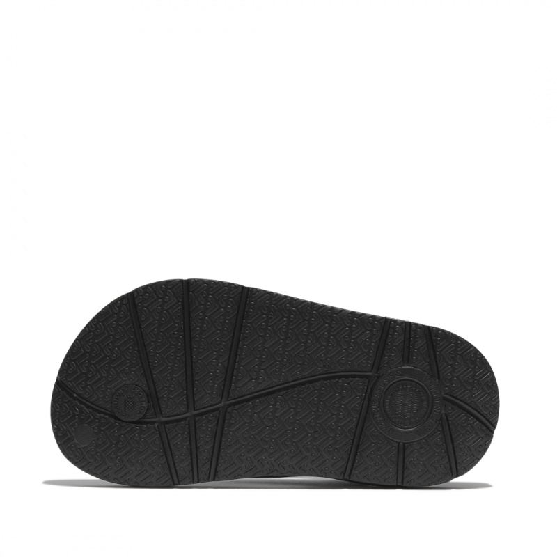 Fitflop Iqushion Eva Back Straps Kids'' Flip Flops Black | IE-RCFX-80594