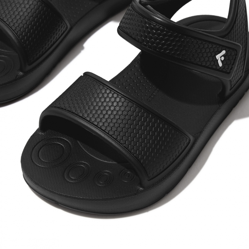 Fitflop Iqushion Eva Kids'' Back-Strap Sandals Black | IE-LJYP-15863