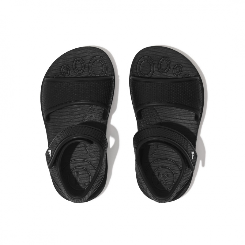 Fitflop Iqushion Eva Kids'' Back-Strap Sandals Black | IE-LJYP-15863