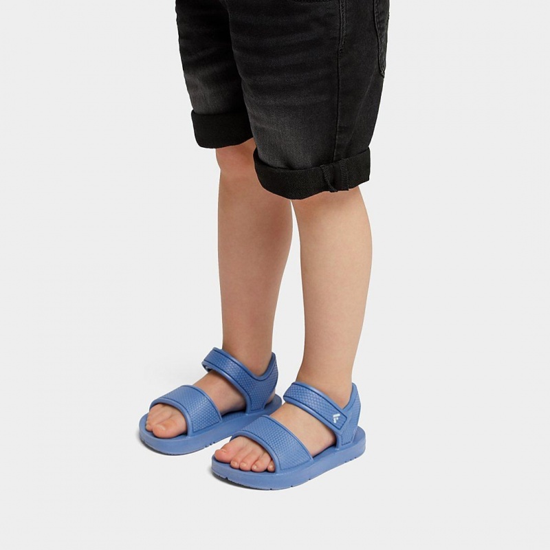 Fitflop Iqushion Eva Kids'' Back-Strap Sandals Blue | IE-VXKP-04358