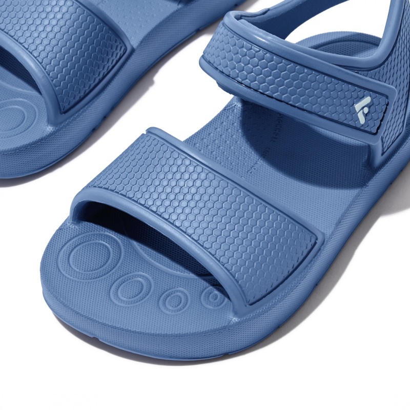 Fitflop Iqushion Eva Kids'' Back-Strap Sandals Blue | IE-VXKP-04358