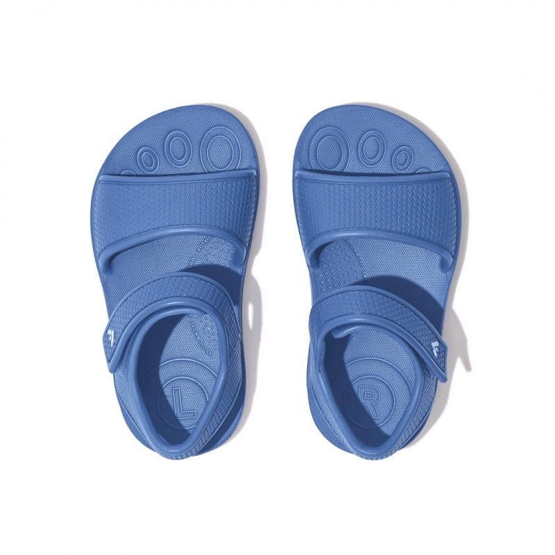 Fitflop Iqushion Eva Kids'' Back-Strap Sandals Blue | IE-VXKP-04358