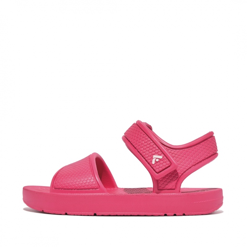 Fitflop Iqushion Eva Kids\'\' Back-Strap Sandals Red | IE-UBDN-87920