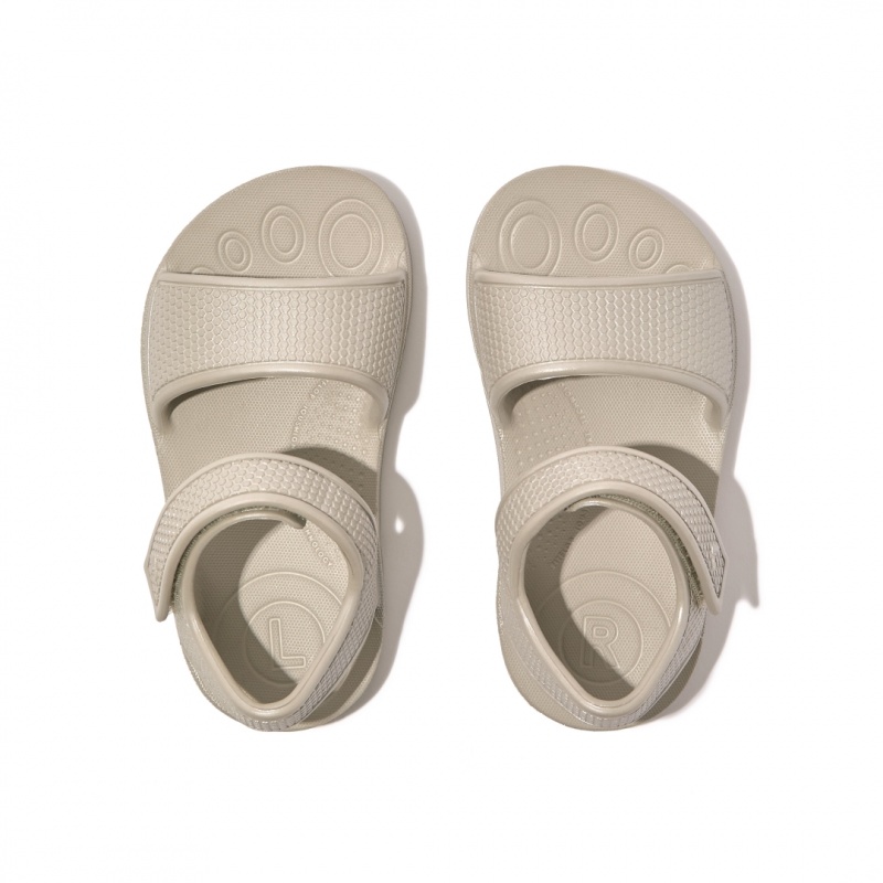 Fitflop Iqushion Eva Kids'' Back-Strap Sandals Silver | IE-BFDO-87245