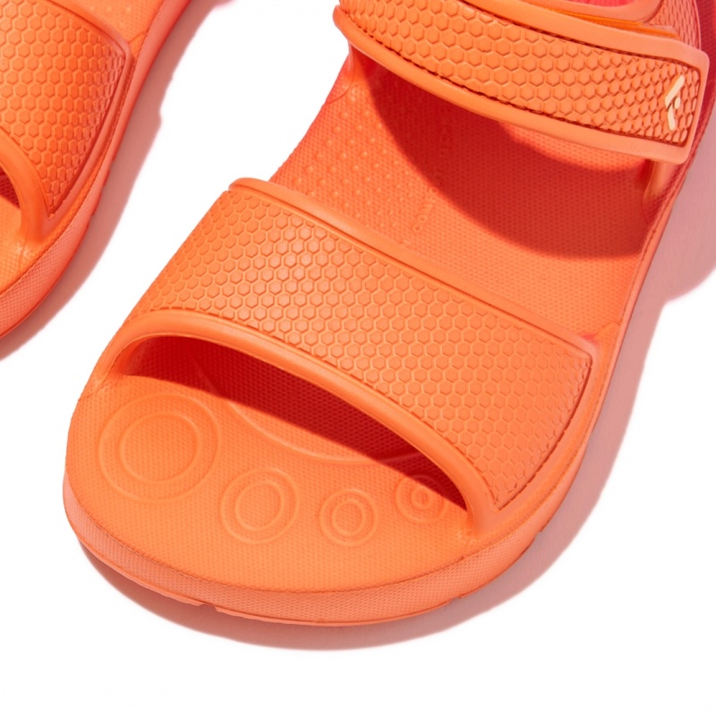 Fitflop Iqushion Eva Kids'' Back-Strap Sandals Red | IE-KOMF-59730