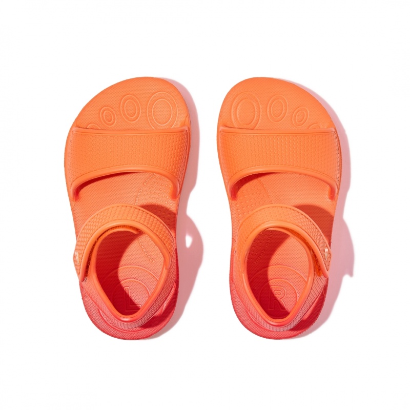 Fitflop Iqushion Eva Kids'' Back-Strap Sandals Red | IE-KOMF-59730