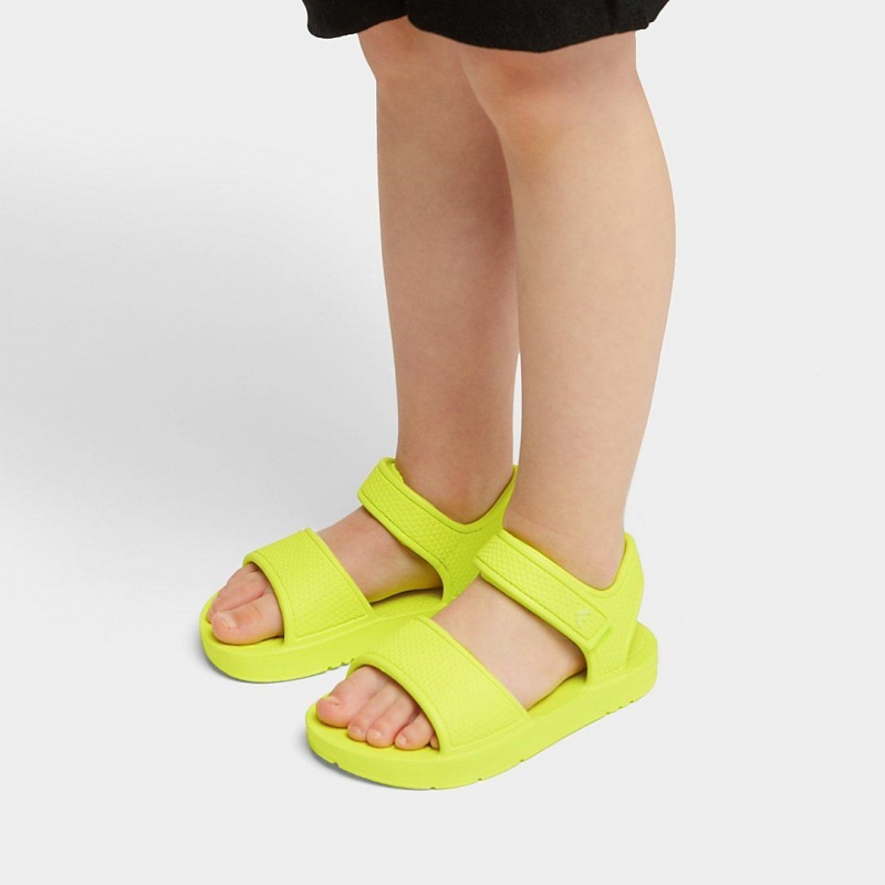 Fitflop Iqushion Eva Kids'' Back-Strap Sandals Yellow | IE-EZCV-81520