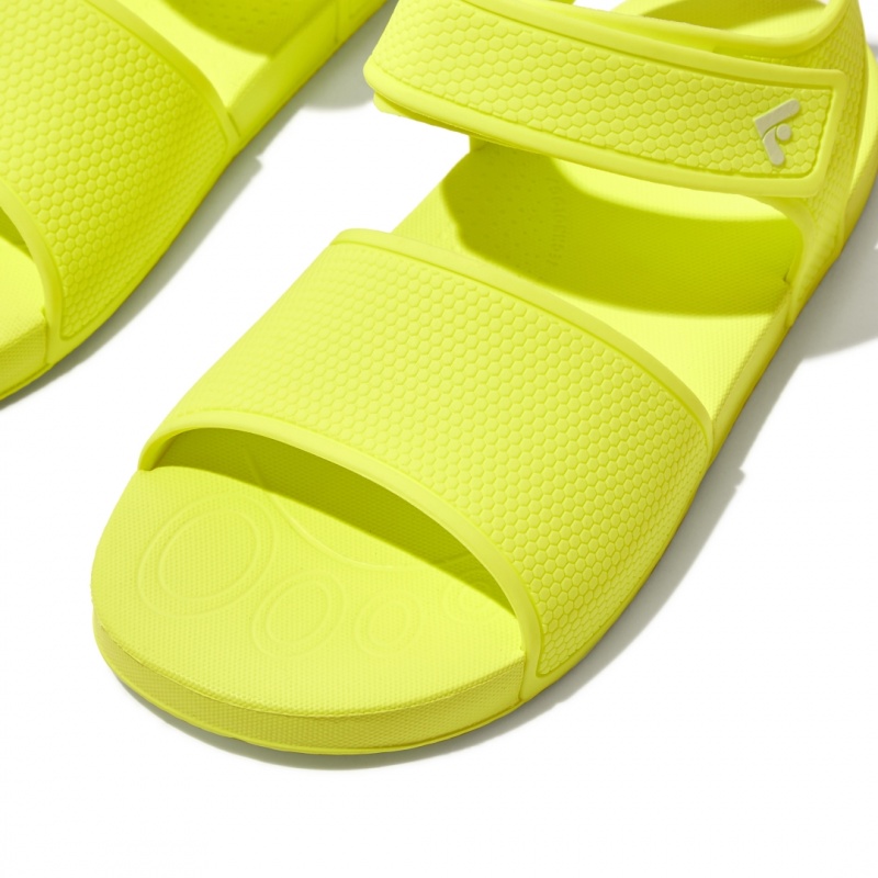 Fitflop Iqushion Rubber Kids'' Back-Strap Sandals Yellow | IE-RICO-70469