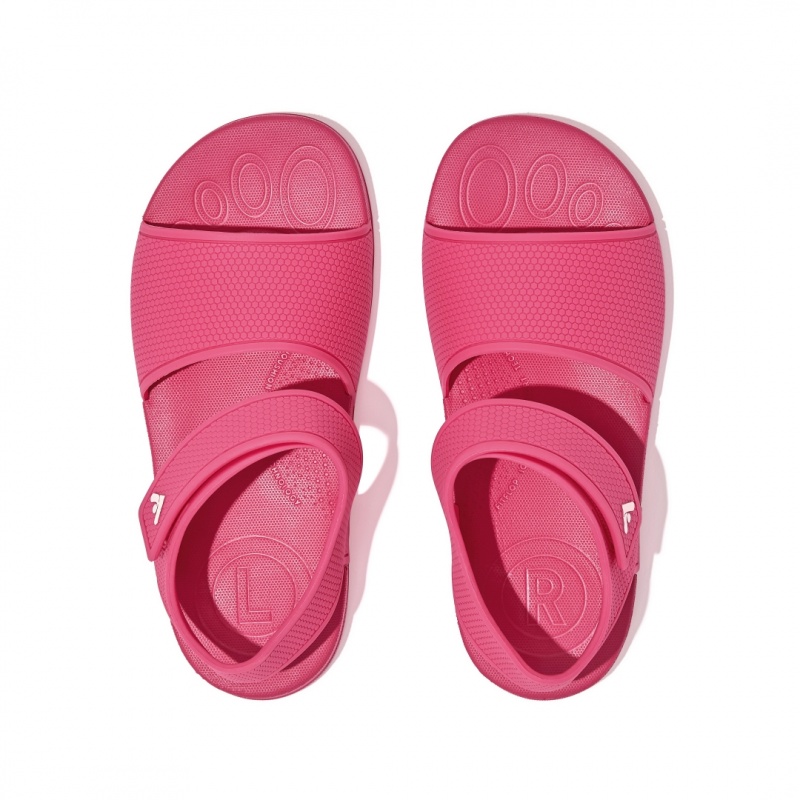 Fitflop Iqushion Rubber Kids'' Back-Strap Sandals Red | IE-NAFS-97462