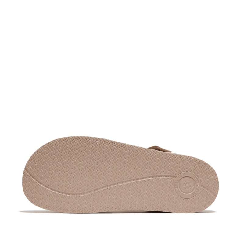 Fitflop Iqushion Rubber Kids'' Back-Strap Sandals Gold | IE-HVZU-43960