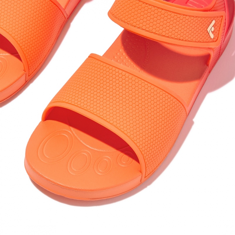 Fitflop Iqushion Rubber Kids'' Back-Strap Sandals Red | IE-HBPA-95180