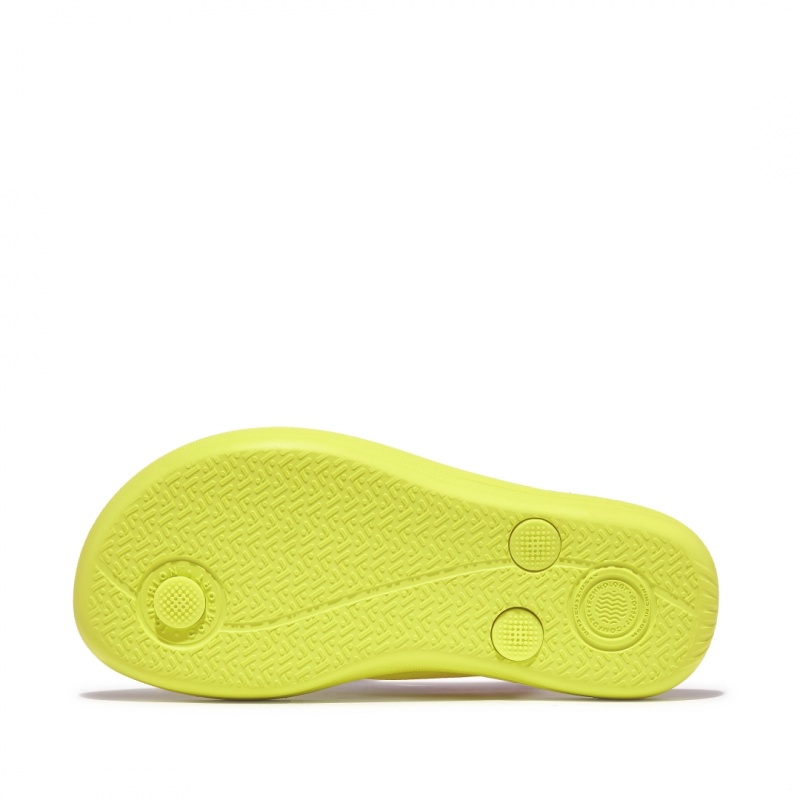 Fitflop Iqushion Rubber Kids'' Flip Flops Yellow | IE-RXMJ-57923