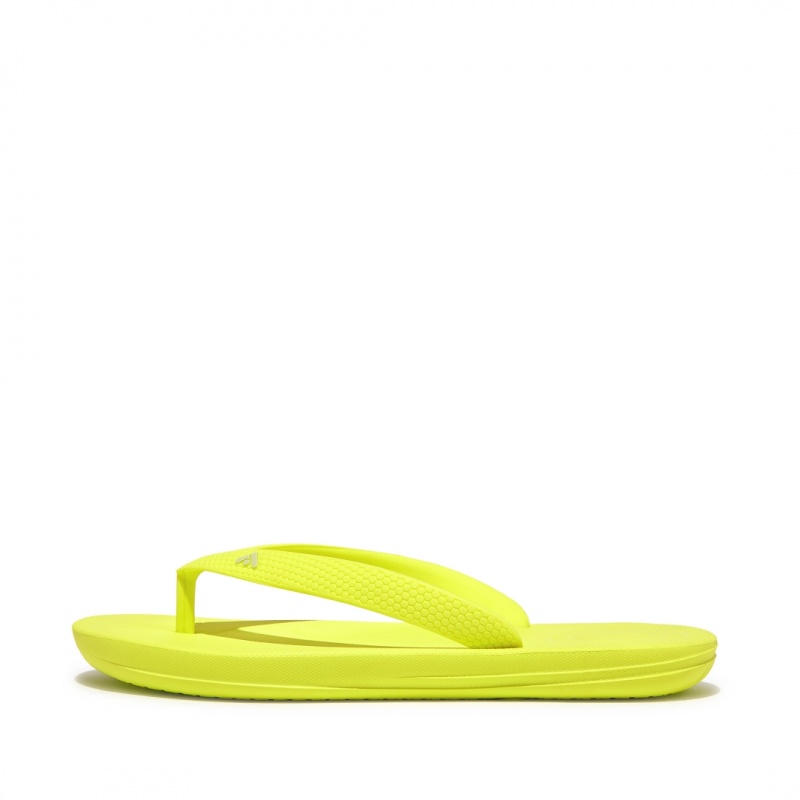 Fitflop Iqushion Rubber Kids\'\' Flip Flops Yellow | IE-RXMJ-57923