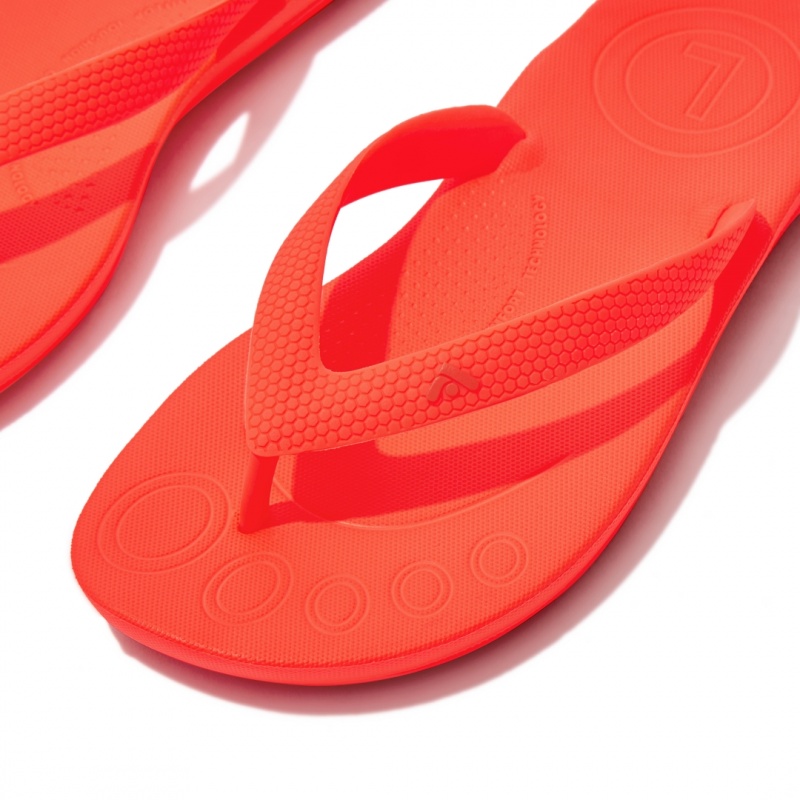 Fitflop Iqushion Rubber Kids'' Flip Flops Red | IE-DKIA-06245