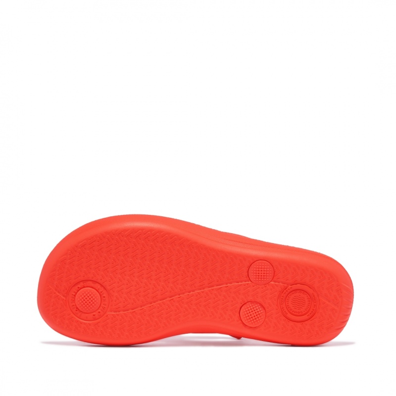 Fitflop Iqushion Rubber Kids'' Flip Flops Red | IE-DKIA-06245