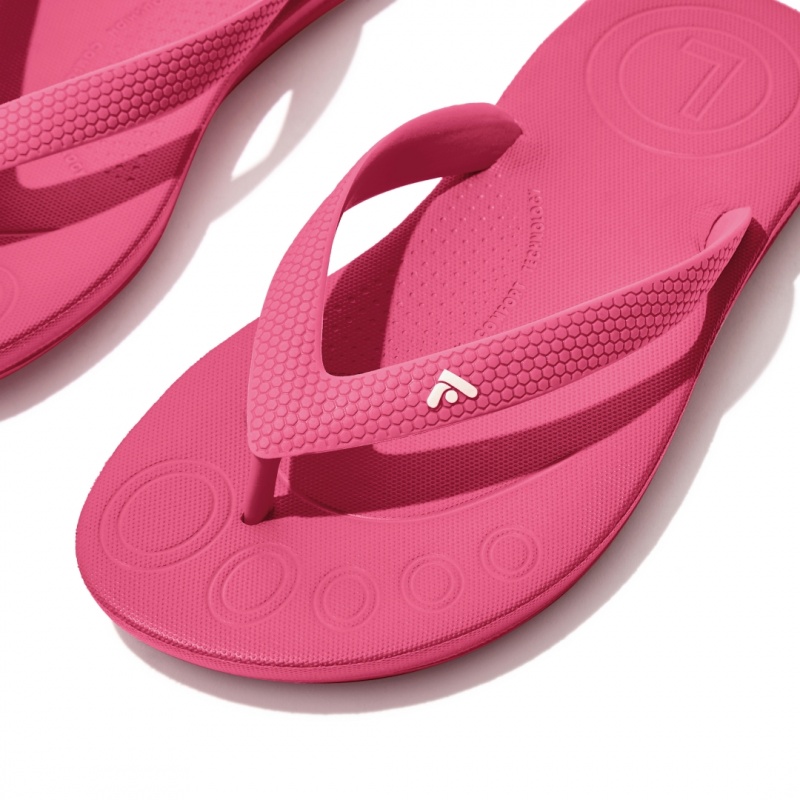 Fitflop Iqushion Rubber Kids'' Flip Flops Red | IE-SBKV-87459