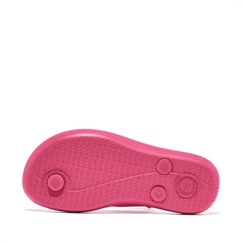 Fitflop Iqushion Rubber Kids'' Flip Flops Red | IE-SBKV-87459