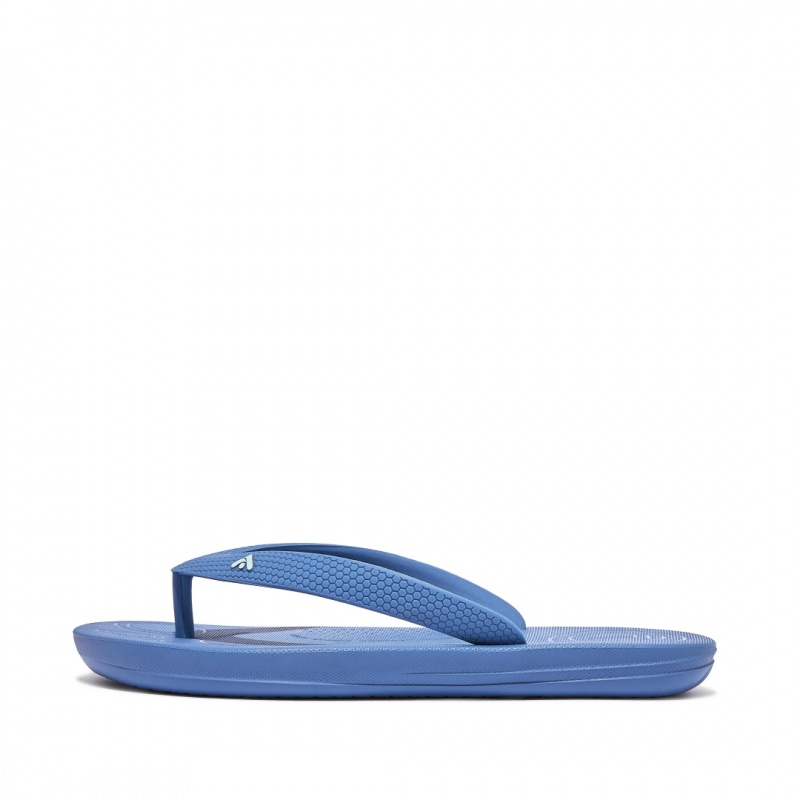 Fitflop Iqushion Rubber Kids\'\' Flip Flops Blue | IE-WGCV-09346