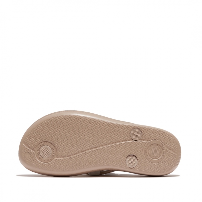 Fitflop Iqushion Rubber Kids'' Flip Flops Gold | IE-OWXA-67984