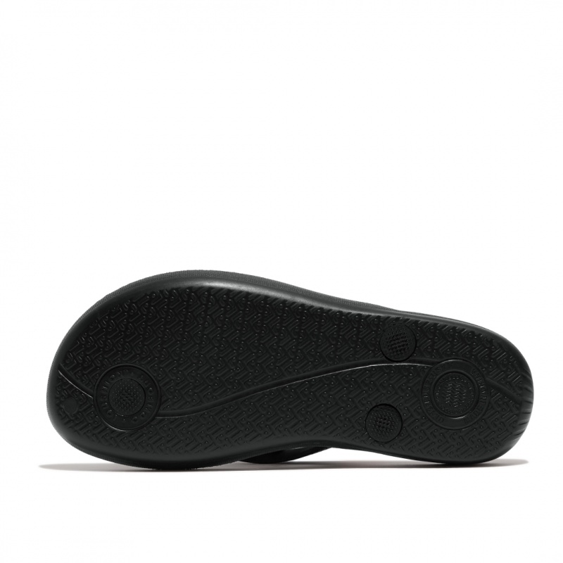 Fitflop Iqushion Rubber Kids'' Flip Flops Black | IE-IORH-70984