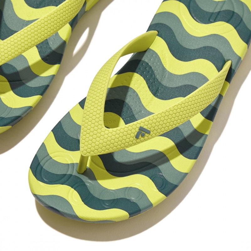 Fitflop Iqushion Rubber Tpu Kids'' Flip Flops Light Green | IE-WCGS-97385