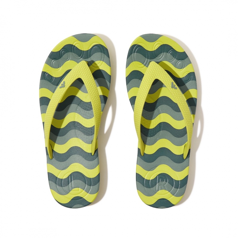 Fitflop Iqushion Rubber Tpu Kids'' Flip Flops Light Green | IE-WCGS-97385