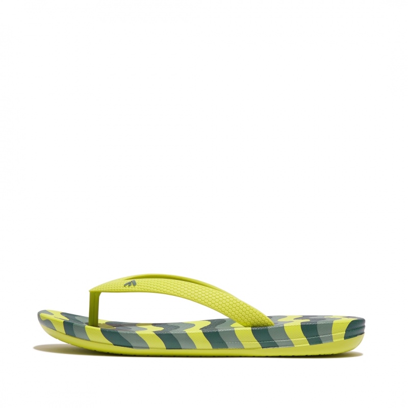 Fitflop Iqushion Rubber Tpu Kids\'\' Flip Flops Light Green | IE-WCGS-97385