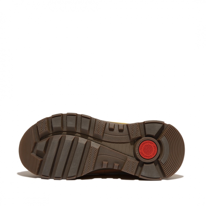 Fitflop Neo-D-Hyker Nubuck Rubber Women's Sneakers Brown | IE-JWLM-96458