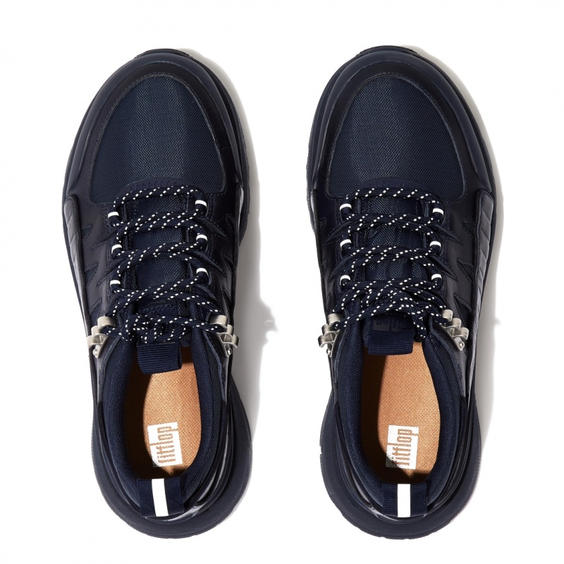 Fitflop Neo-D-Hyker Walking Women's Sneakers Navy | IE-JFVN-60749