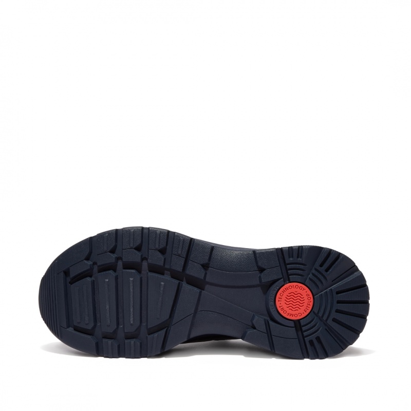 Fitflop Neo-D-Hyker Walking Women's Sneakers Navy | IE-JFVN-60749