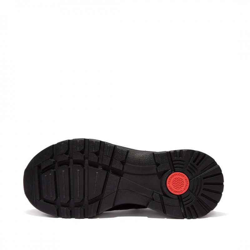 Fitflop Neo-D-Hyker Walking Women's Sneakers Black | IE-JBXC-50248