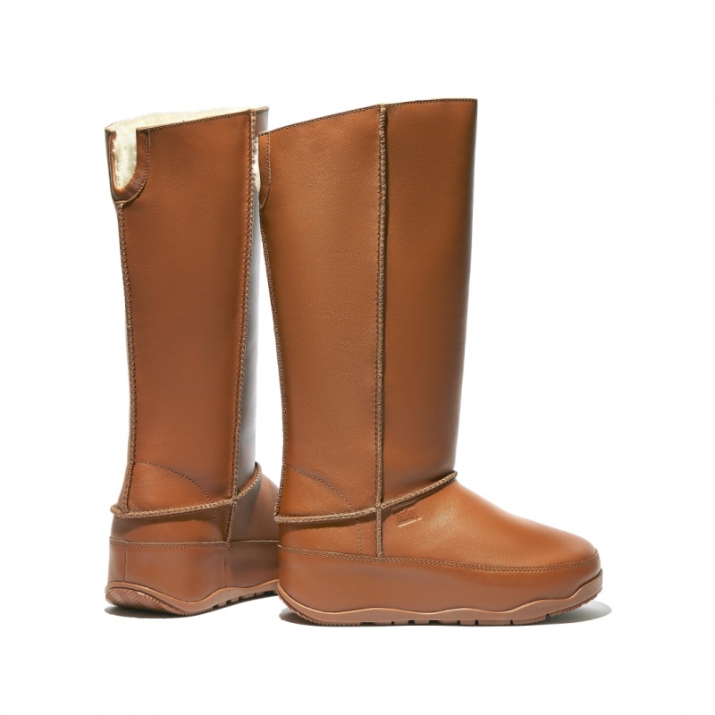 Fitflop Original Mukluk Calf Women's Boots Light Brown | IE-QEGI-15976