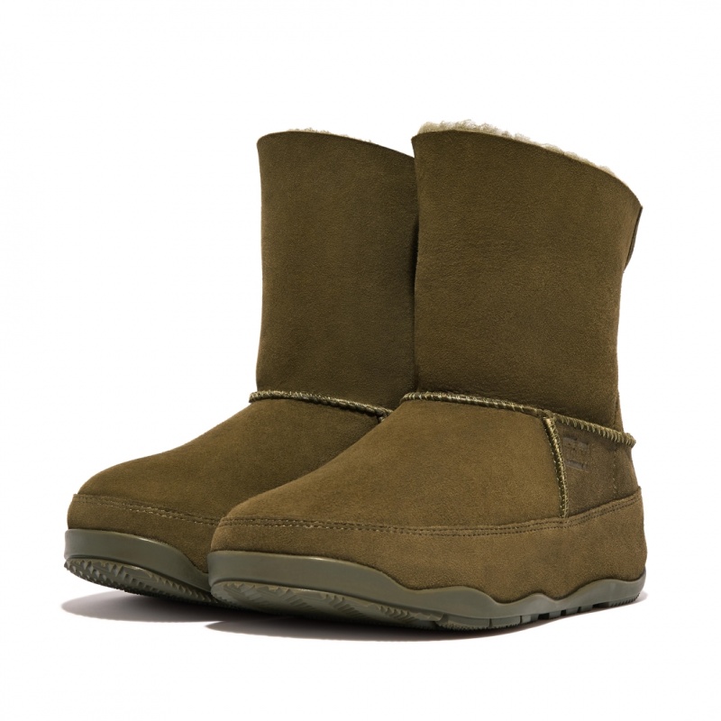 Fitflop Original Mukluk Shearling Women's Ankle Boots Brown | IE-YGHD-47098