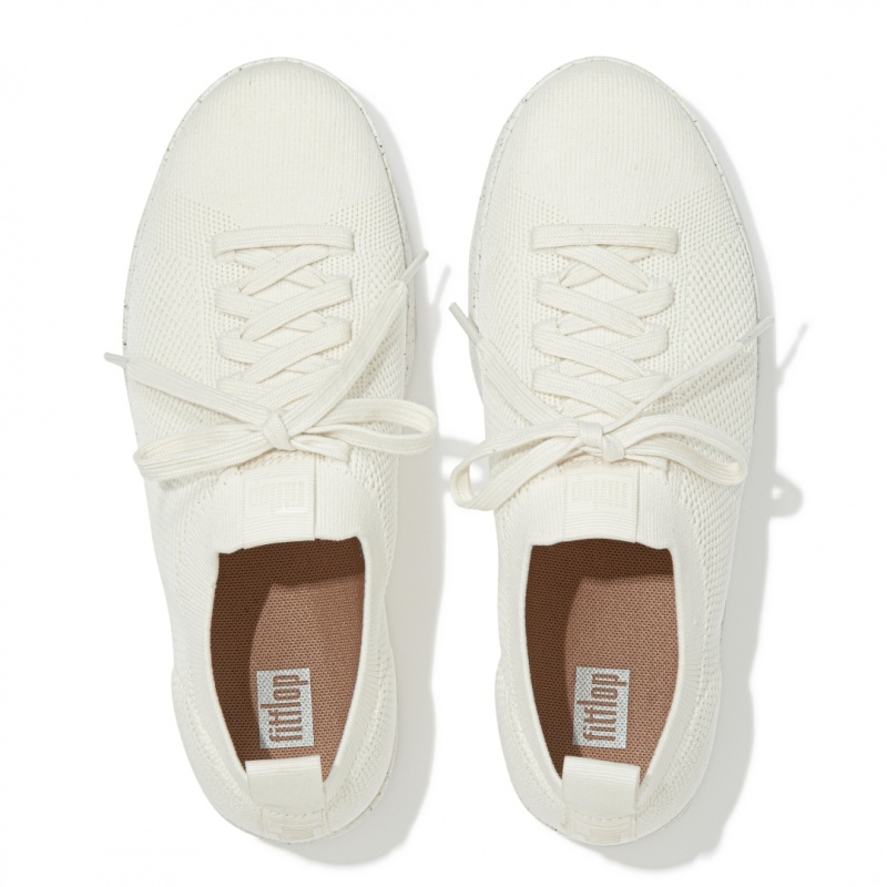 Fitflop Rally E01 Multi Knit Women's Sneakers Cream | IE-UINW-65941