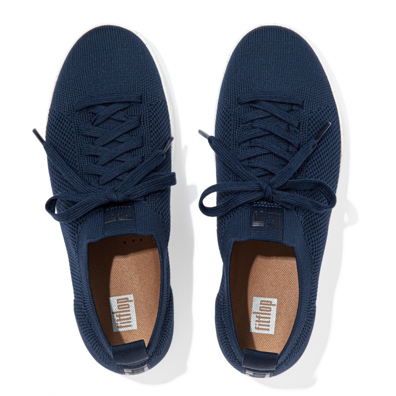 Fitflop Rally E01 Multi Knit Women's Sneakers Navy | IE-GYRI-58693