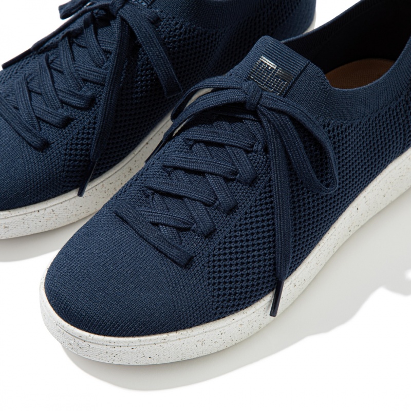 Fitflop Rally E01 Multi Knit Women's Sneakers Navy | IE-GYRI-58693