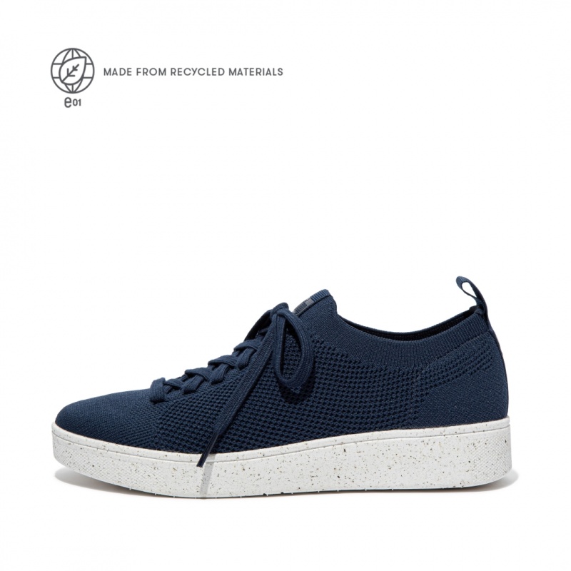 Fitflop Rally E01 Multi Knit Women\'s Sneakers Navy | IE-GYRI-58693