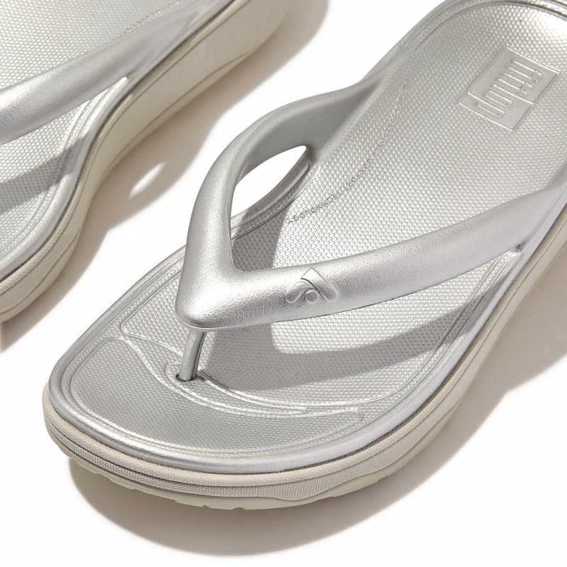 Fitflop Relieff Eva Tpu Thongs Women's Toe-Post Sandals Silver | IE-PMRI-47302