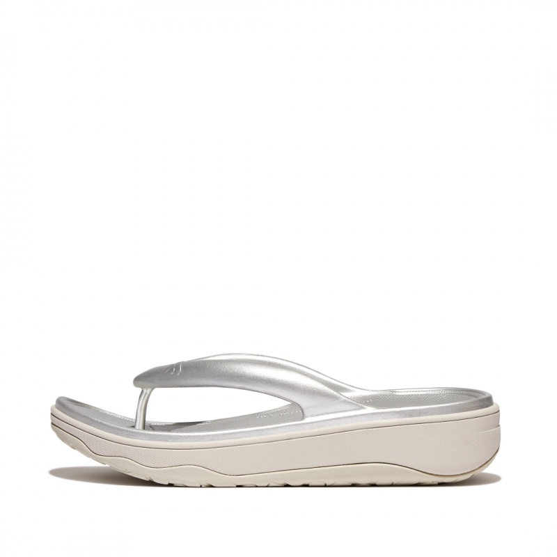 Fitflop Relieff Eva Tpu Thongs Women\'s Toe-Post Sandals Silver | IE-PMRI-47302