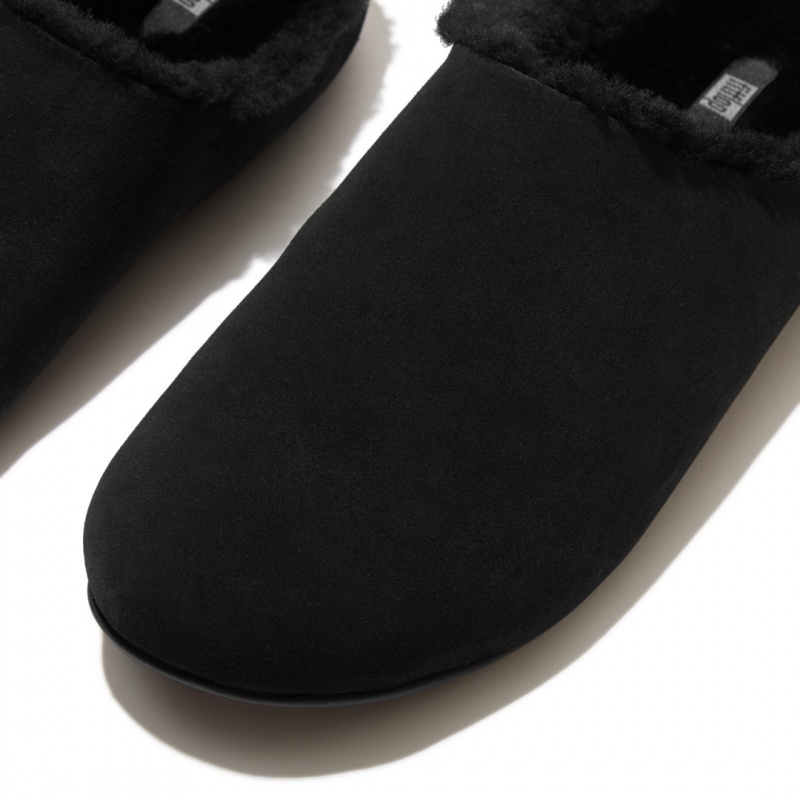 Fitflop Shove Men's Slippers Black | IE-KALF-58620