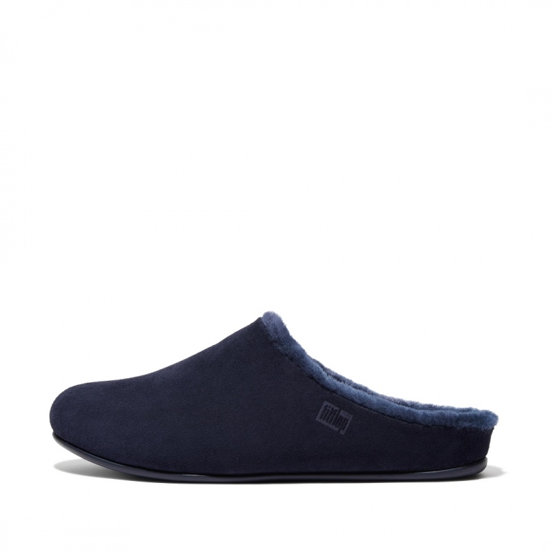 Fitflop Shove Men\'s Slippers Blue | IE-UGSX-13904