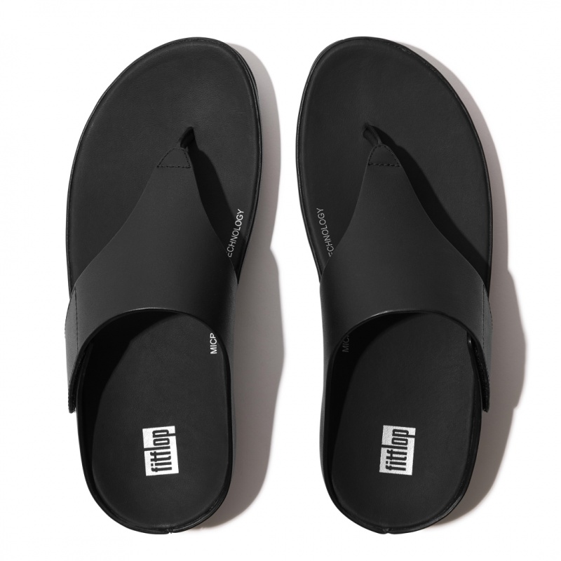 Fitflop Shuv Toe Thongs Women's Thongs Black | IE-IXFT-72108