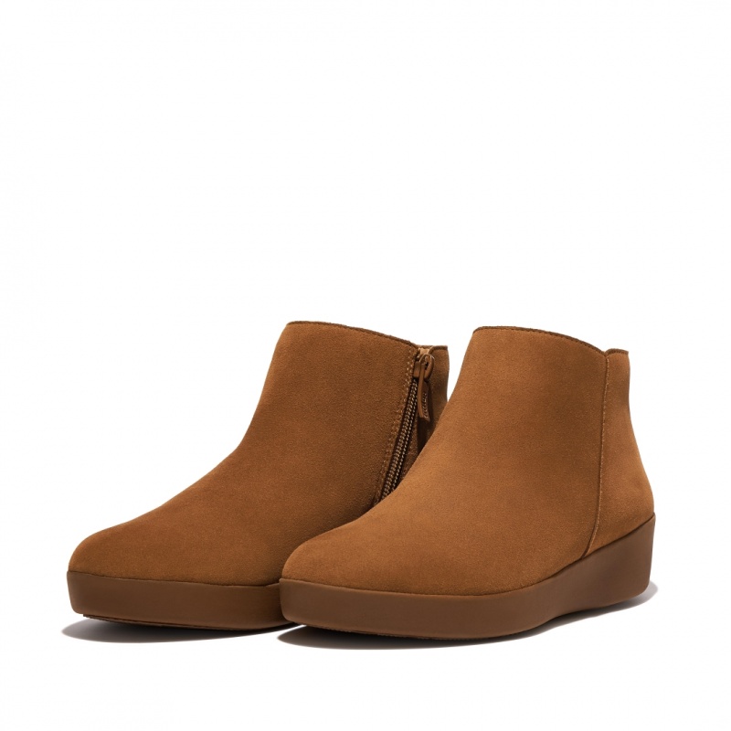 Fitflop Sumi Women's Ankle Boots Light Brown | IE-WFJA-79810