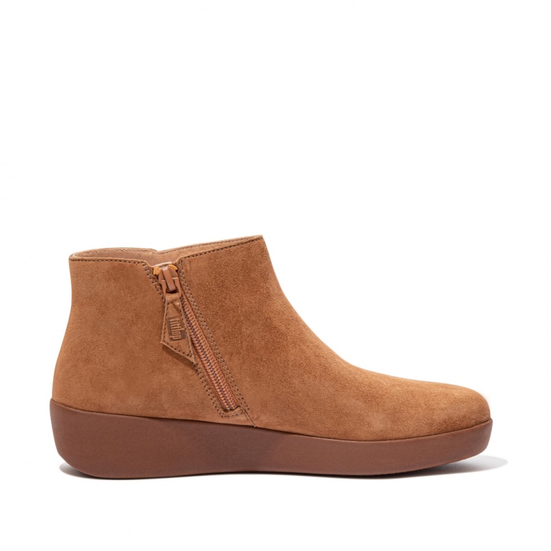 Fitflop Sumi Women's Ankle Boots Light Brown | IE-WFJA-79810