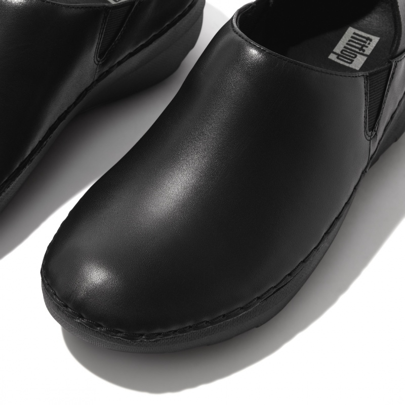 Fitflop Super Loafer Work Shoes Women's Slip Ons Black | IE-WVYA-74036