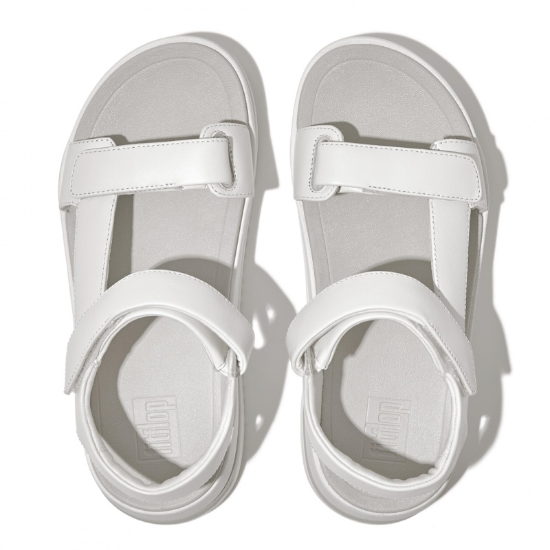 Fitflop Surff Back Strap Women's Sandals White | IE-TWEP-20483