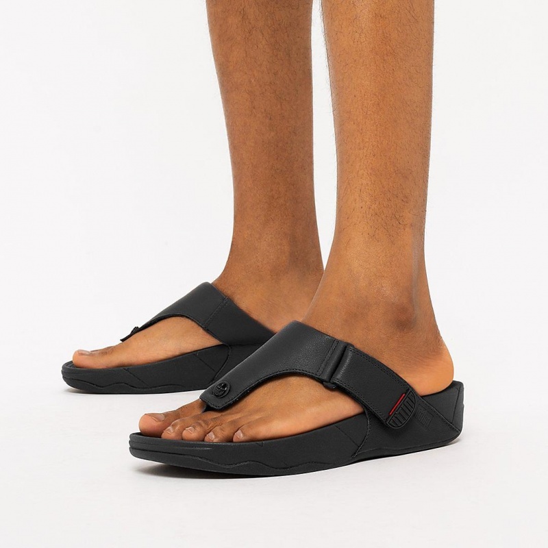 Fitflop Trakk Ii Toe Men's Thongs Black | IE-NBTY-79850