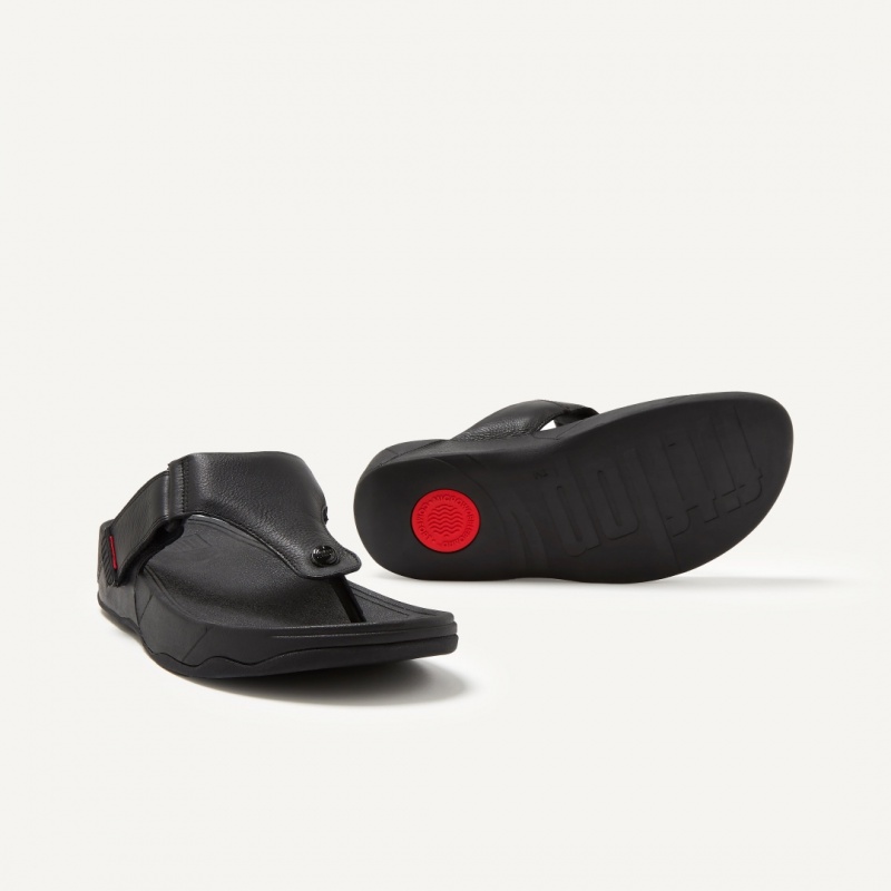 Fitflop Trakk Ii Toe Men's Thongs Black | IE-NBTY-79850